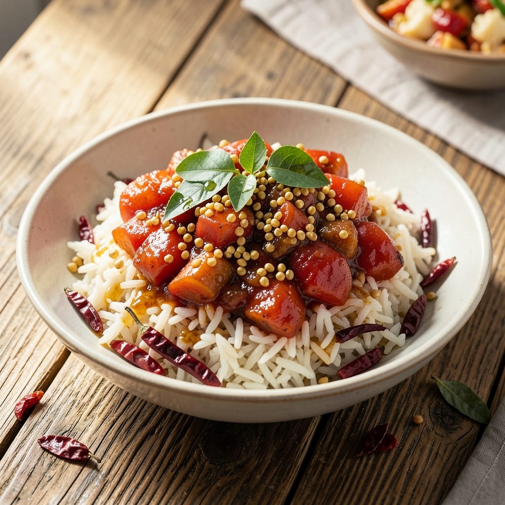 Andhra Tomato Rice Recipe: Spicy Tamarind-Kissed Crunch in One Pot