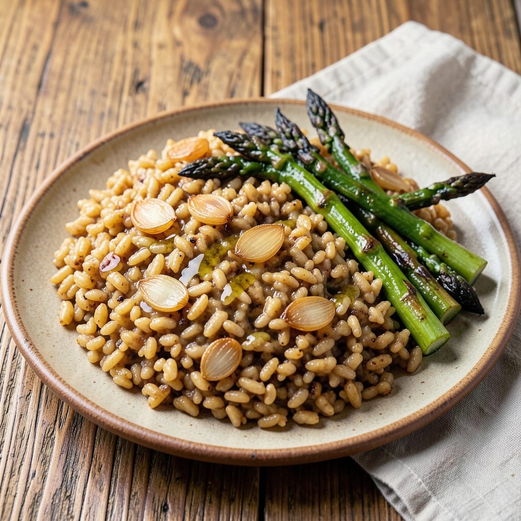 Arborio Rice and Asparagus Recipe: Golden-Grain Risotto With Crisp-Tip Asparagus