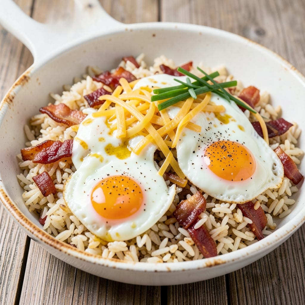 American Style Fried Rice Recipe: One-Pan Cheesy Crispy Crowd-Pleaser