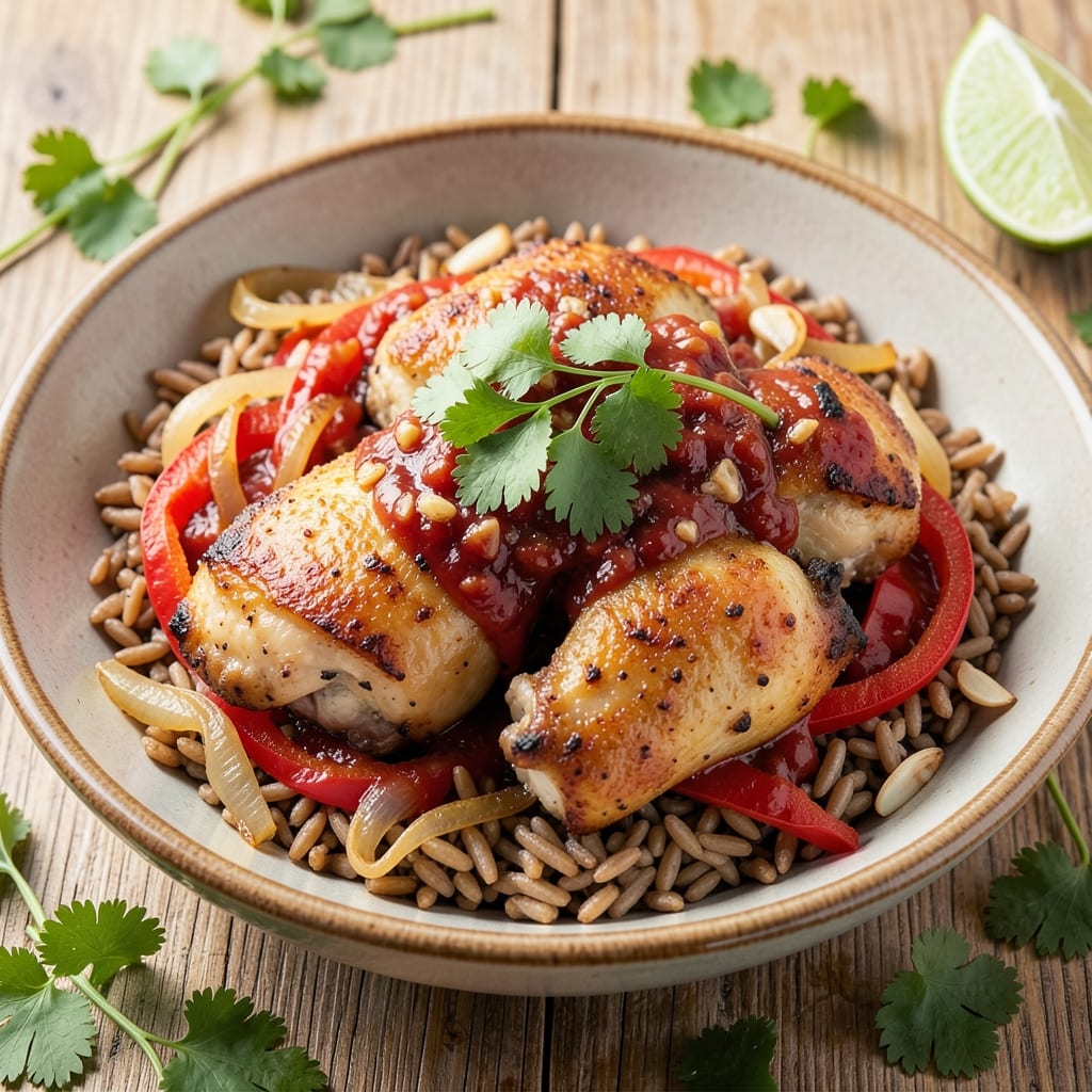 Arroz Con Pollo With Brown Rice Recipe: One-Pot Latin Flavors in 40 Minutes