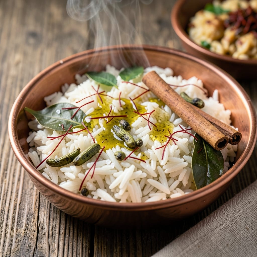 Arabic Basmati Rice Recipe: Toasted Grain Fragrance with Saffron Depth