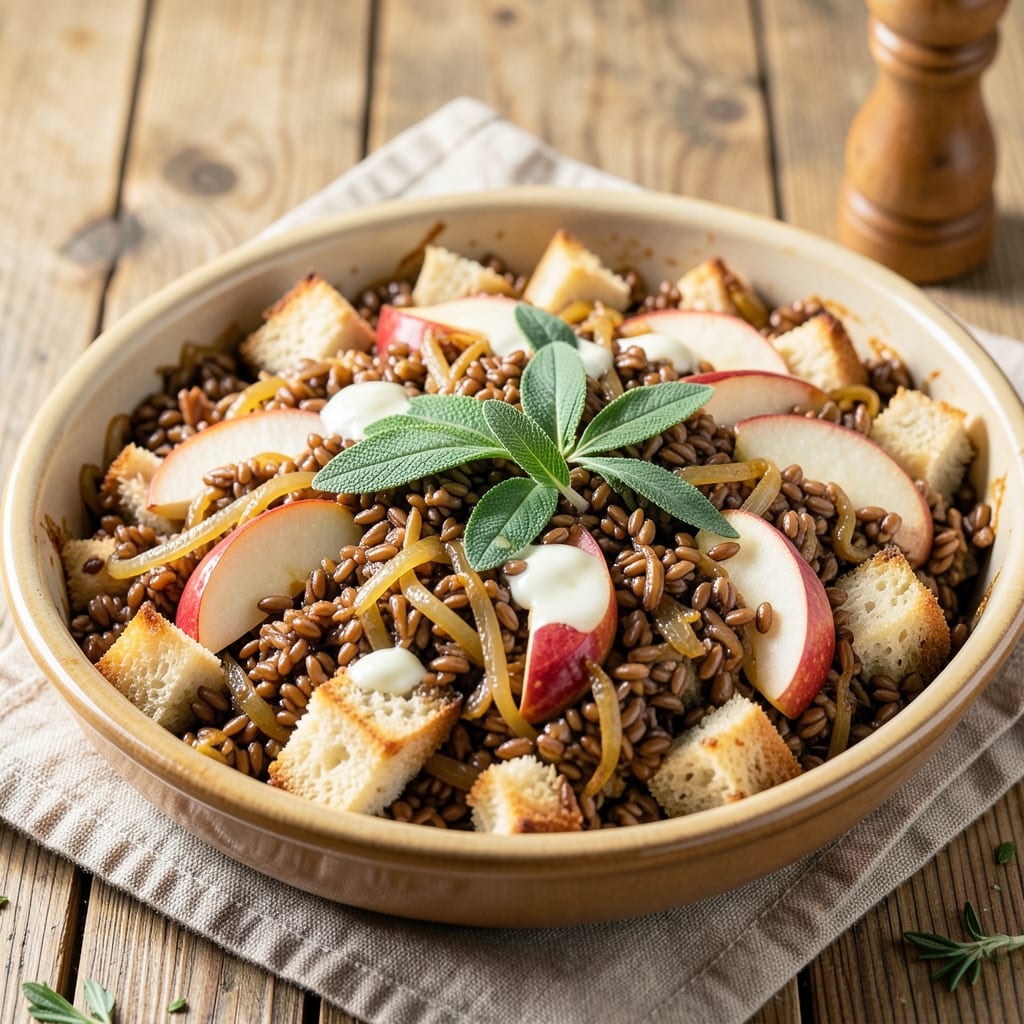 Apple and Wild Rice Stuffing Recipe: Crispy Edges, Moist Hearts, Holiday Crowd-Pleaser
