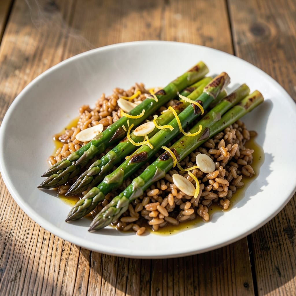 Asparagus and Brown Rice Recipe: Earthy Greens and Nutty Grains in One-Pan Harmony