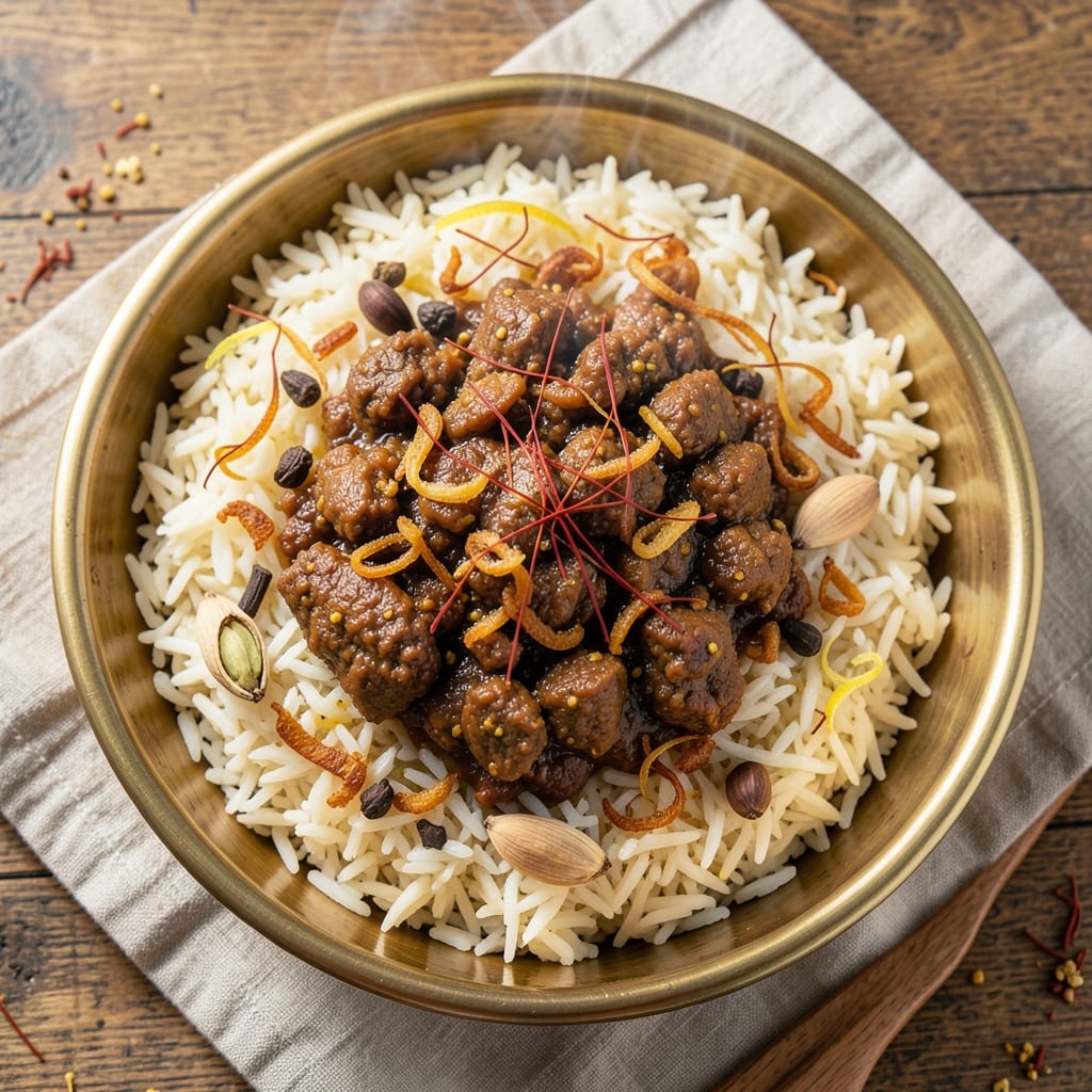 Arabic Mandi Rice Recipe: Saffron-Infused Fragrance and Toasted Spice Layers
