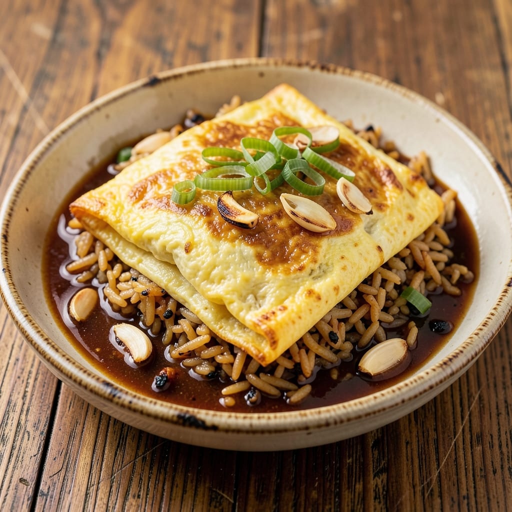 Adobo Fried Rice Omelette Recipe: Filipino Flavor Fusion in One Skillet