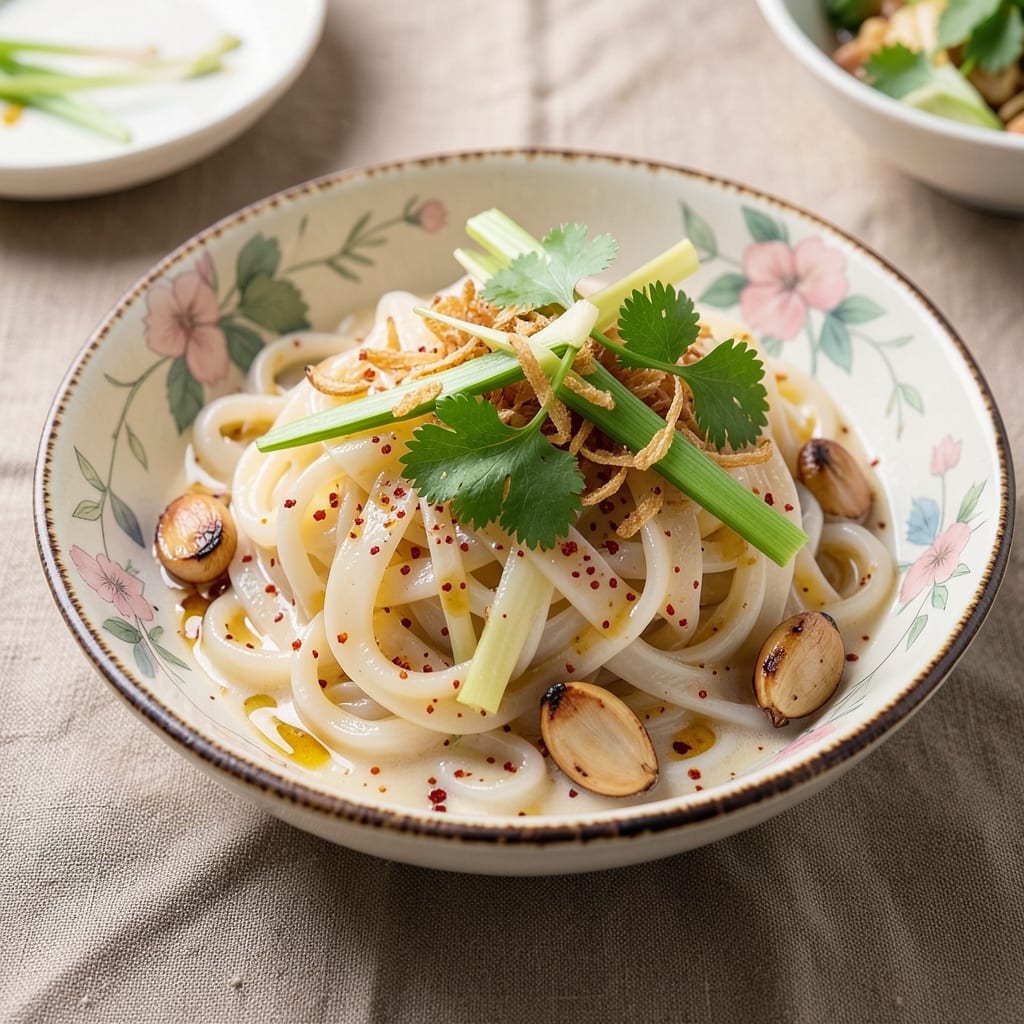 Asian Style Rice Noodle Recipe: Fragrant Lemongrass-Coconut Stir-Fry Magic