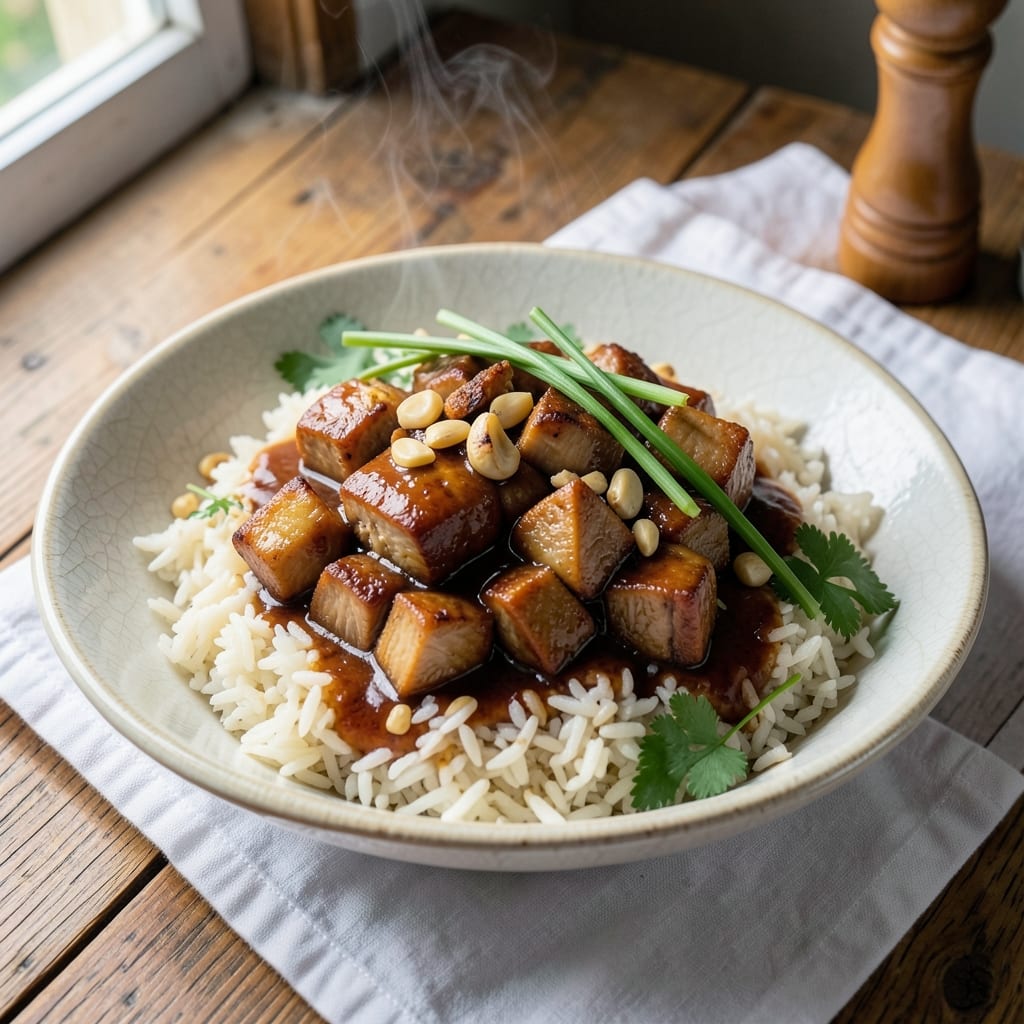 Adobo Rice Filipino Recipe: Vinegar-Braised Fragrance with Toasted Grain Crunch
