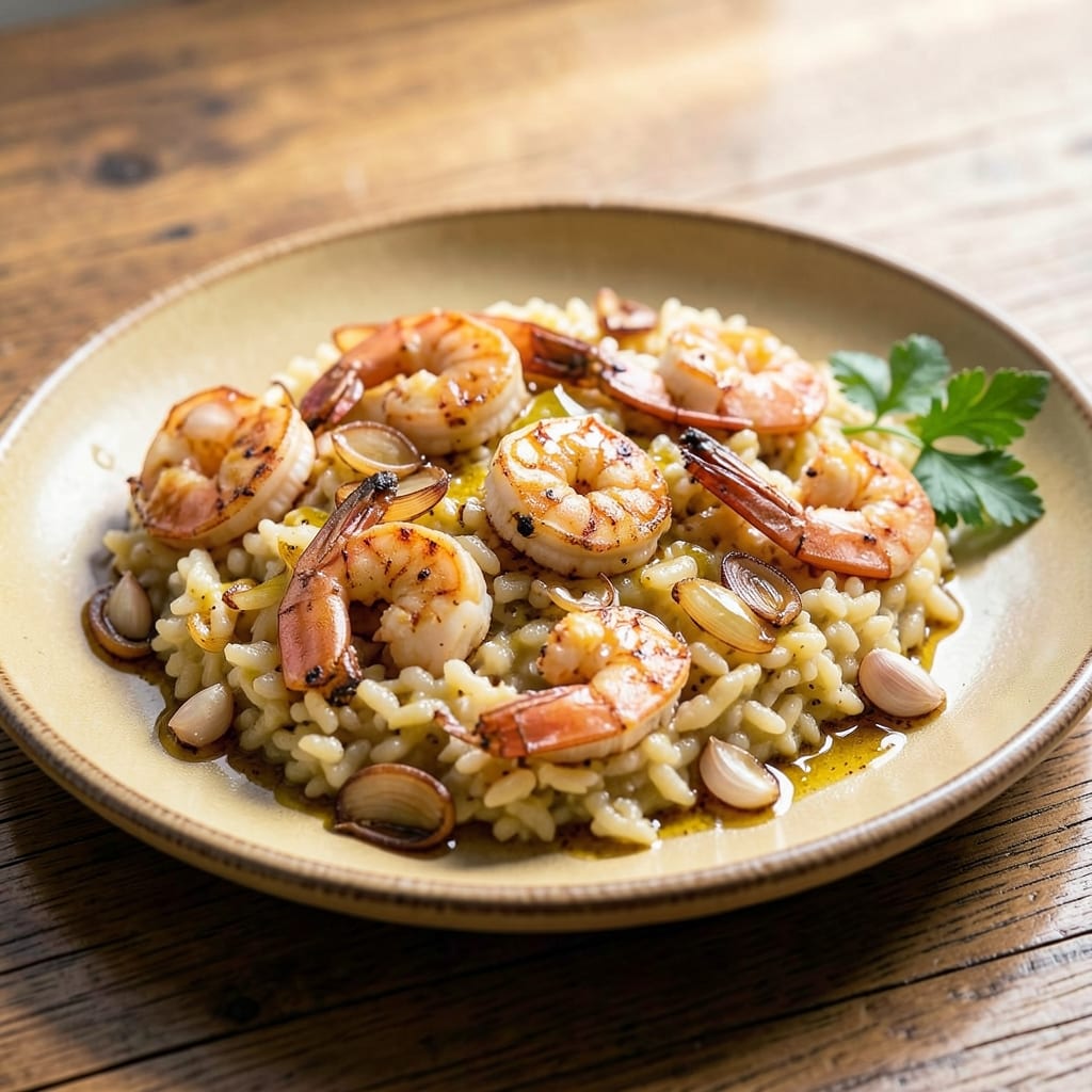 Arborio Rice and Shrimp Recipe: Saffron-Kissed Creaminess Without Stirring