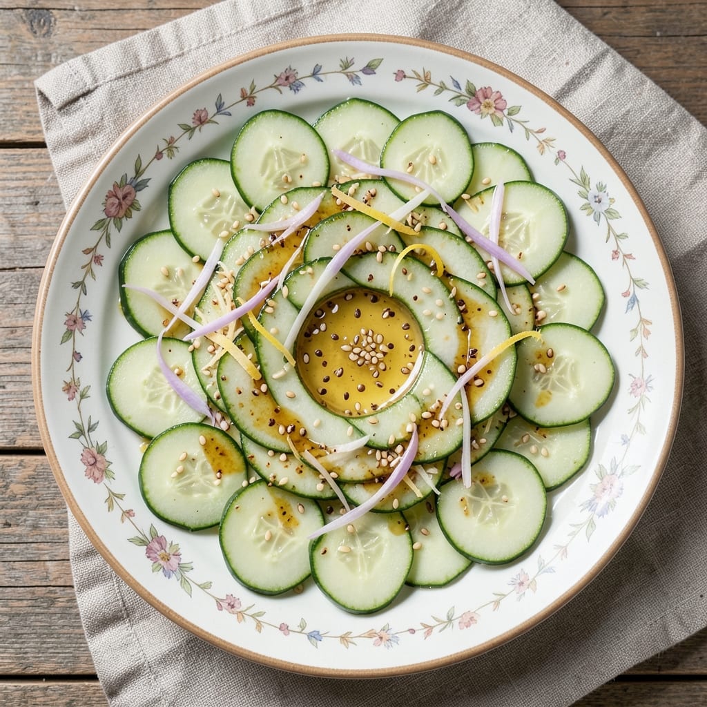 Asian Cucumber Salad Recipe with Rice Vinegar: Cooling Crunch That Balances Spice