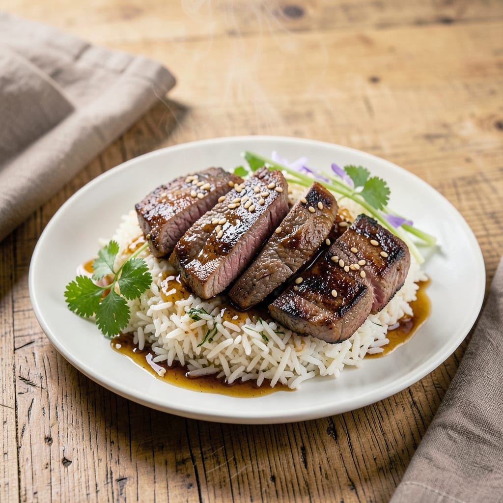 Asian Steak and Rice Recipe: Wok-Seared Flavor with Fragrant Jasmine Rice
