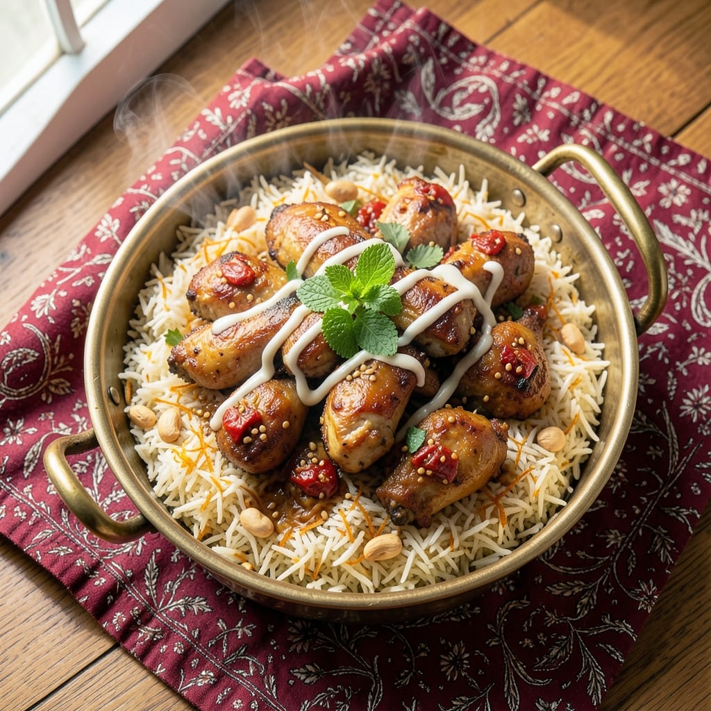 2 Kg Rice Biryani Recipe: Fragrant Saffron and Toasted Spice Infusion
