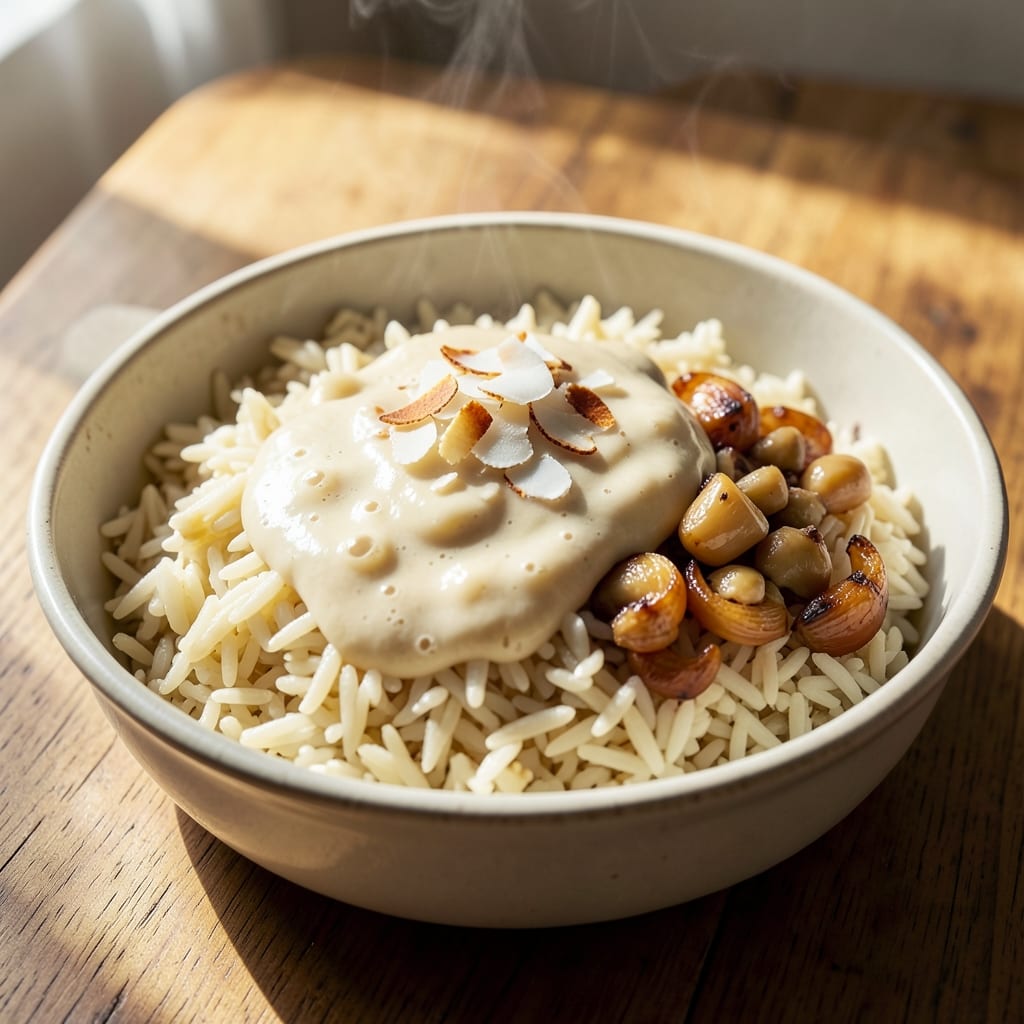 1 Pot Rice Recipe: Fragrant Jasmine Basmati with Toasted Coconut Crunch