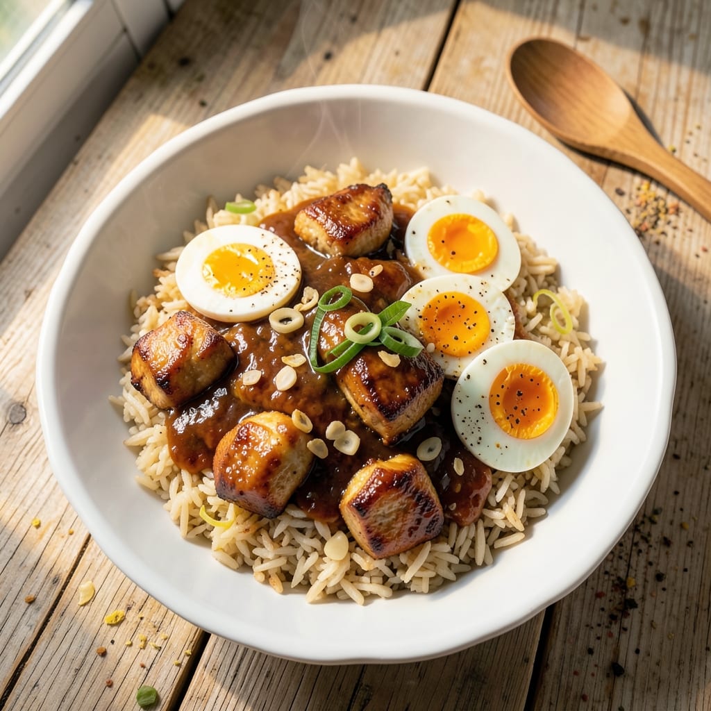 Adobo Fried Rice Recipe Hawaii: Savory Soy-Vinegar Crunch in One Pan