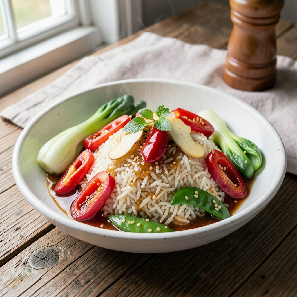 Asian Rice And Vegetables Recipe: Fragrant Jasmine Basmati With Wok-Tossed Crunch