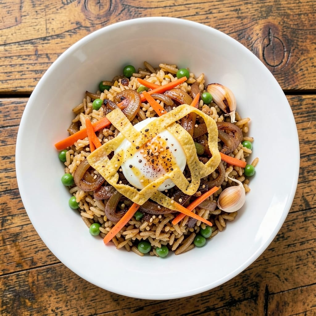 5 Spice Fried Rice Recipe: Wok-Tossed Aromatics and Crispy Egg Bites