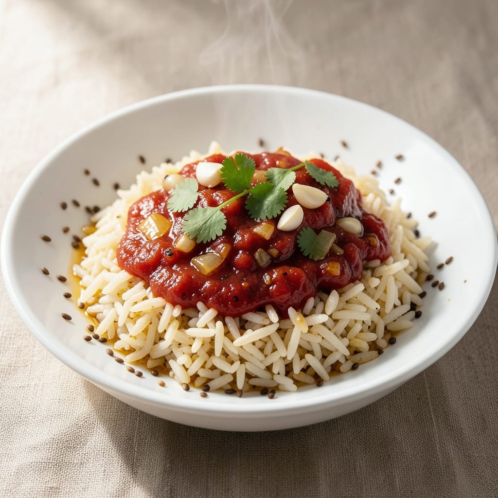 Aaron Sanchez Mexican Rice Recipe: Tomato-Infused Aromatics and Toasted Grain Crunch