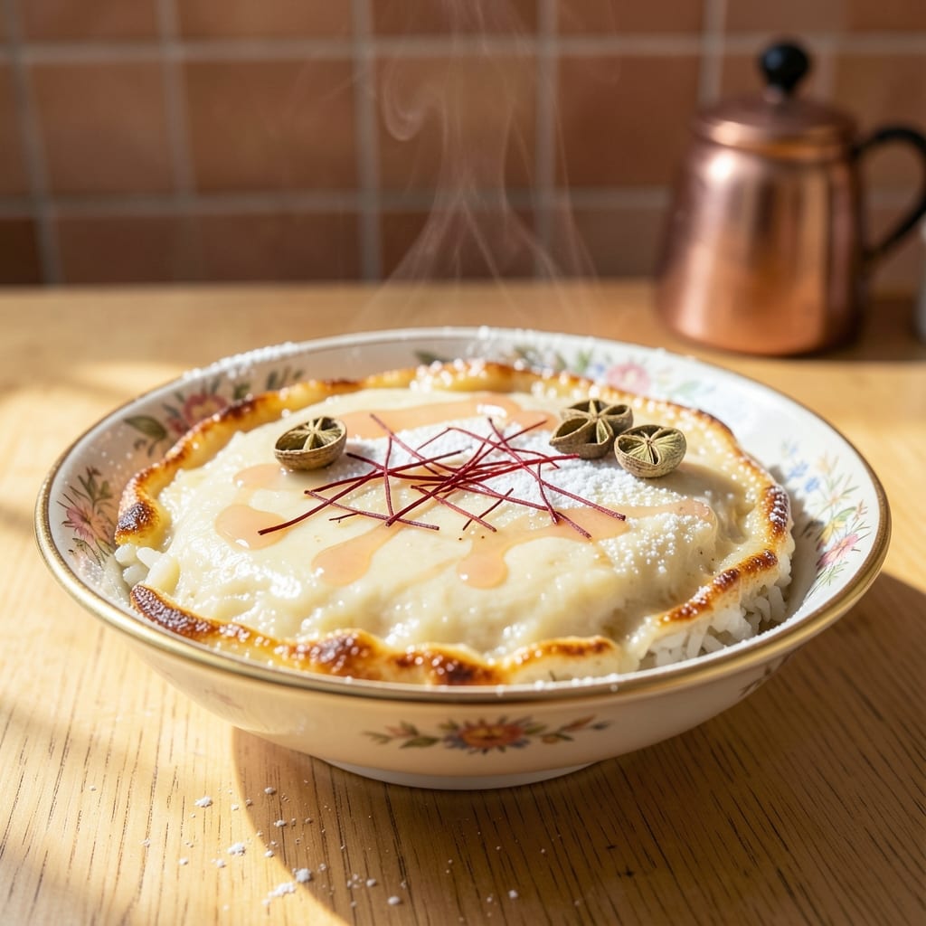 Arabic Rice Pudding Recipe: Cardamom-Spiced Warmth with Toasted Almond Crunch