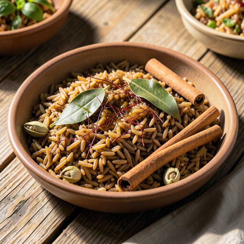 Afghani Brown Rice Recipe: Fragrant Saffron and Cardamom Infusion