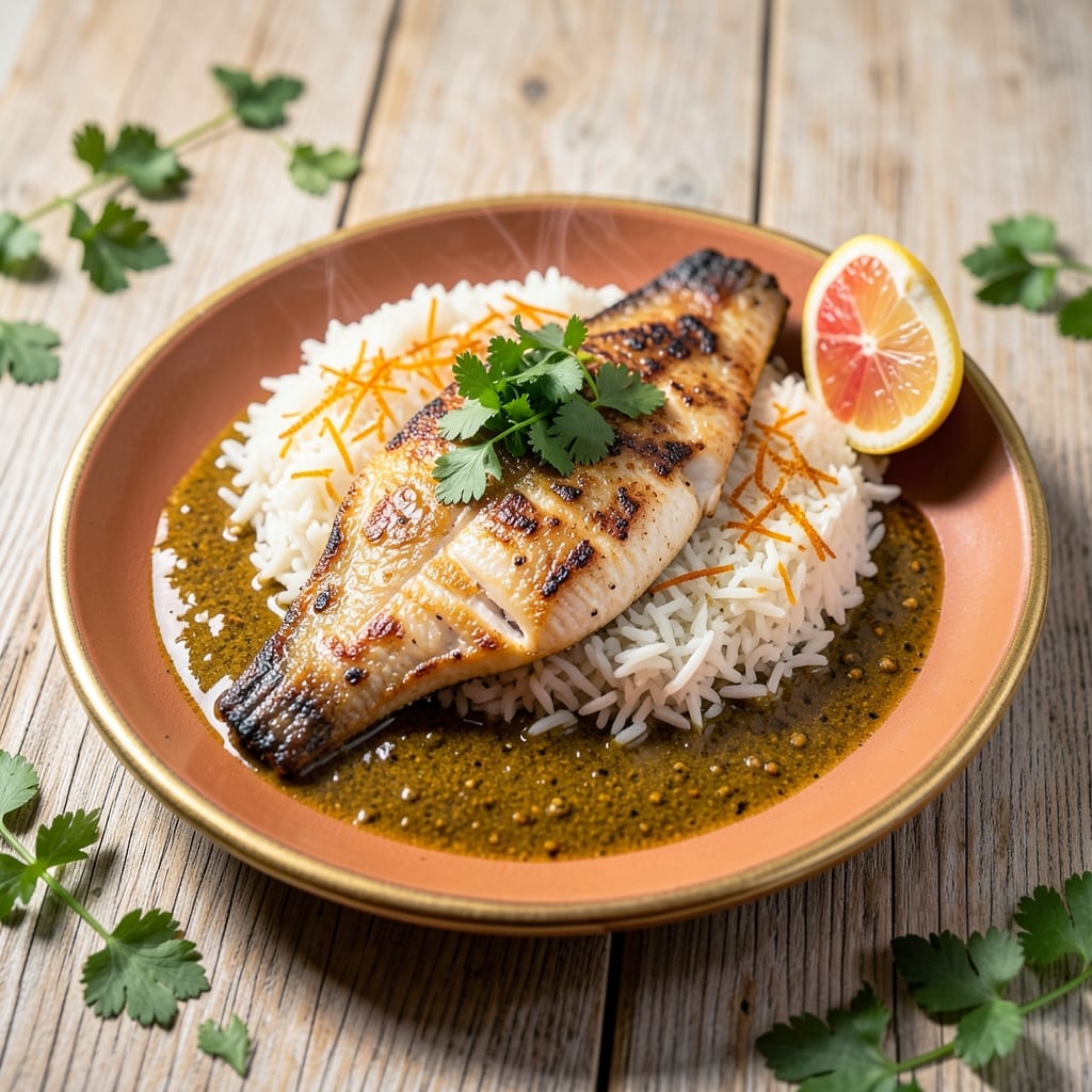 Arabic Fish and Rice Recipe: Spiced Lemon-Cumin One-Pot Magic