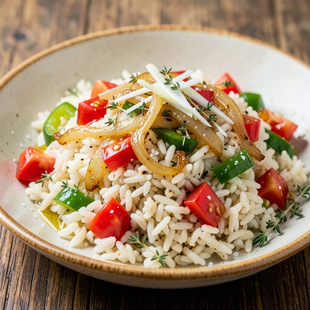 Antiguan Seasoned Rice Recipe: Spiced Tomato and Peppers One-Pot Magic