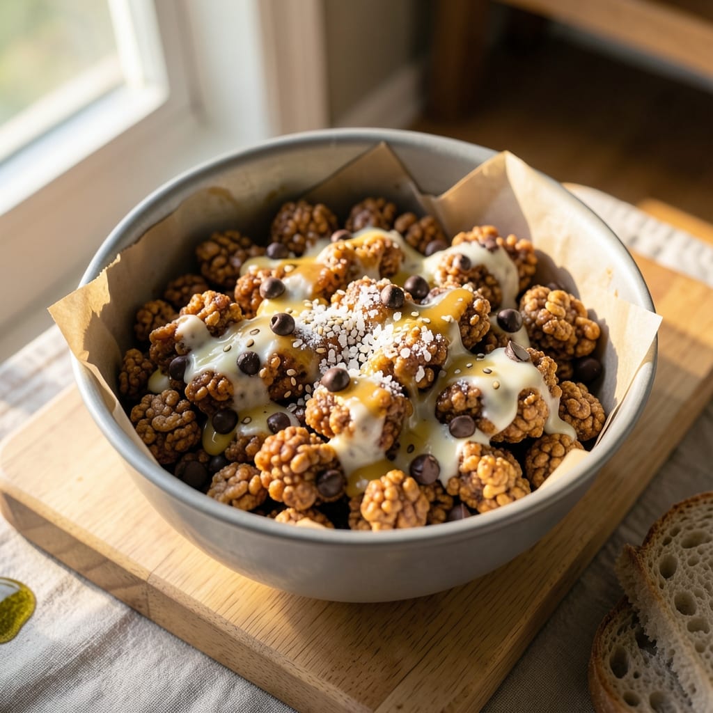 Air Fryer Rice Crispy Treats Recipe: Crispy Rice Clusters with Marshmallow Cream