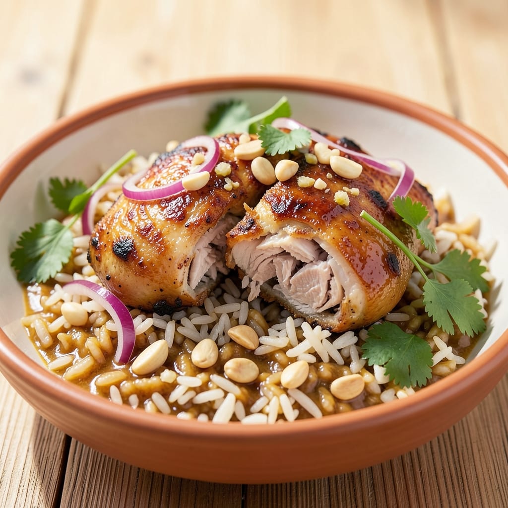 African Dry Rice Recipe: One-Pot Fragrant Spice and Peanut Crunch