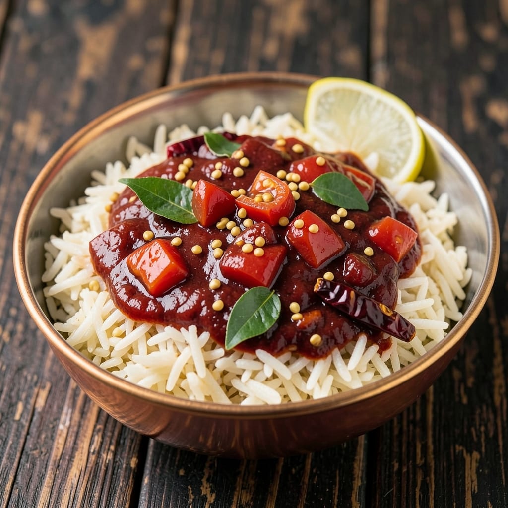 Achari Rice Recipe: South Indian Spice Bomb with Fragrant Tomato Base