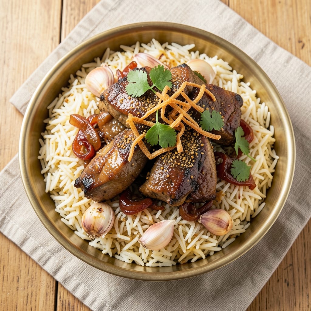 Arabian Kabsa Rice Recipe: Spiced Lamb and Toasted Basmati Magic