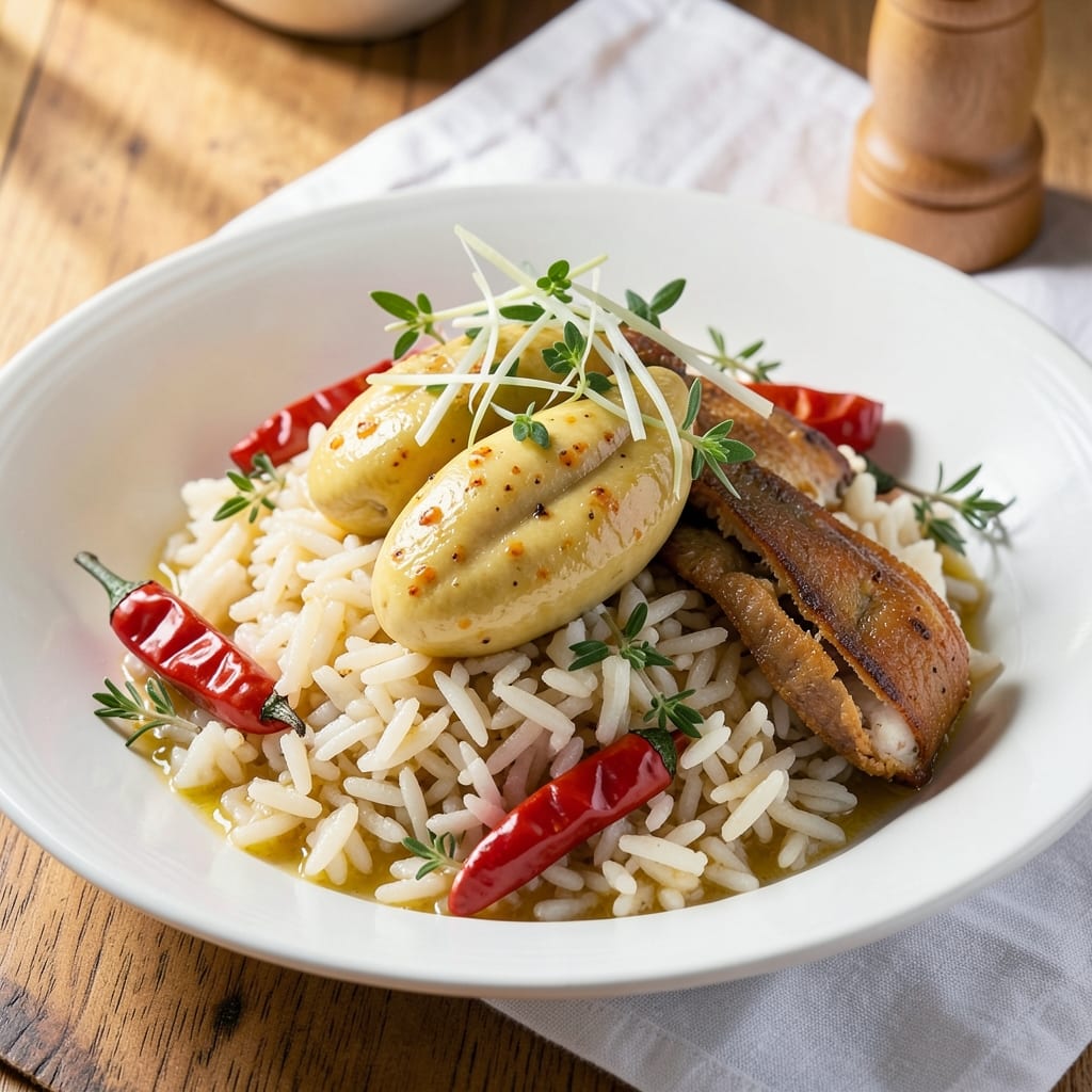 Ackee and Saltfish Seasoned Rice Recipe: Jamaican Breakfast Harmony in One Pot