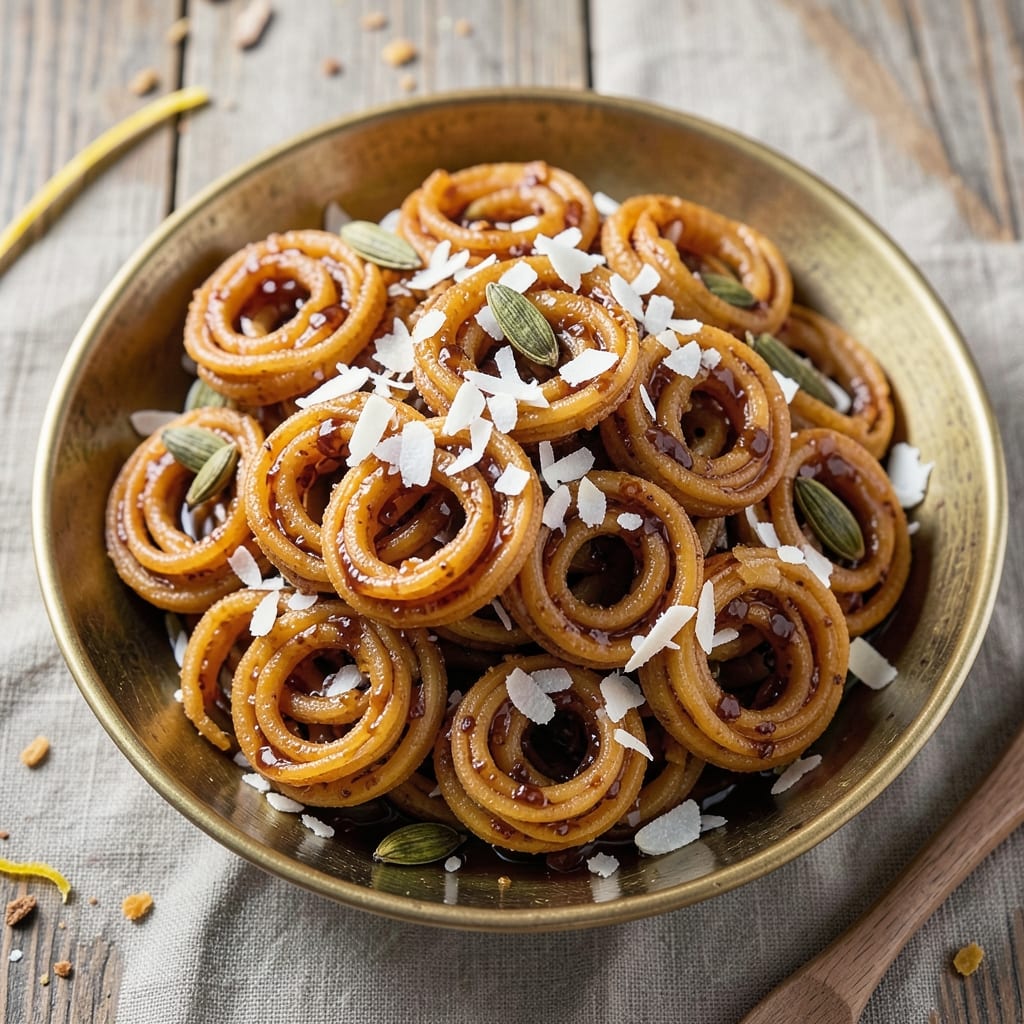 777 Rice Sevai Recipe: Crispy Rice Noodle Clusters With Sweet Coconut Glaze