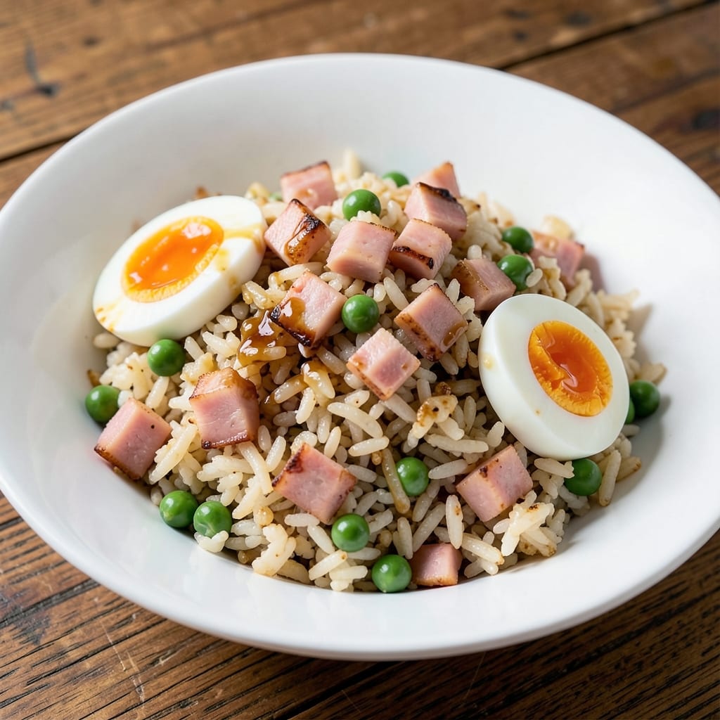 American Deli Fried Rice Recipe: Wok-Tossed Egg and Pea Crunch