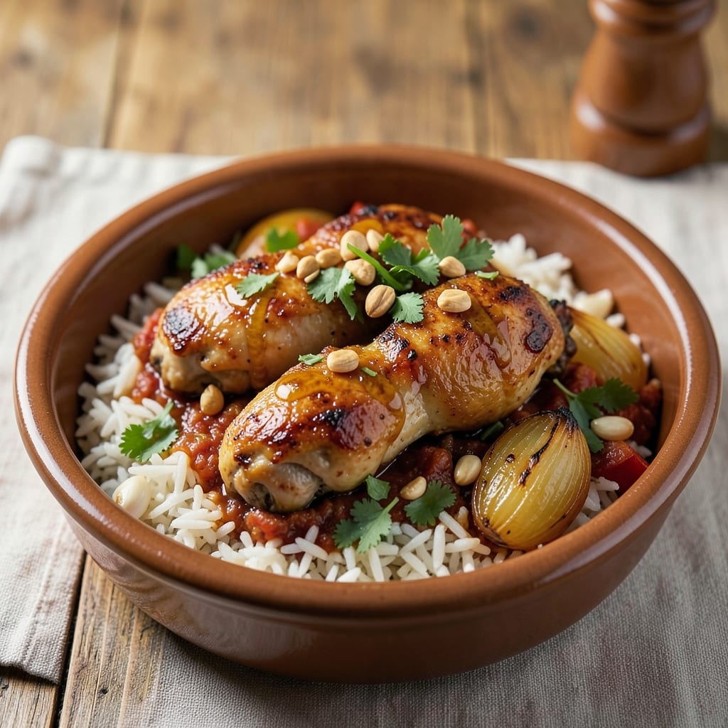African Jollof Rice and Chicken Recipe: One-Pot Spice Harmony