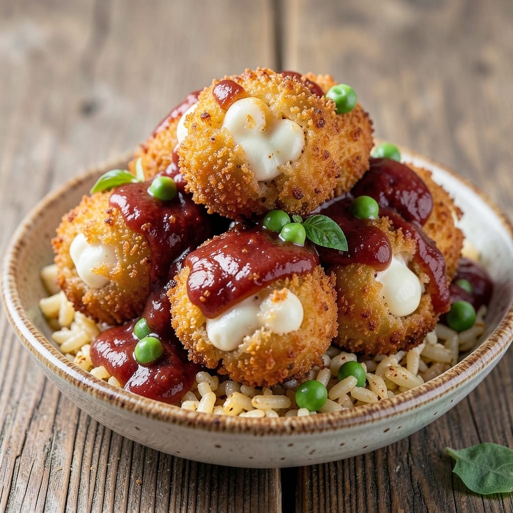 Arancini Rice Recipe: Golden Crispy Balls With Melty Mozzarella Hearts