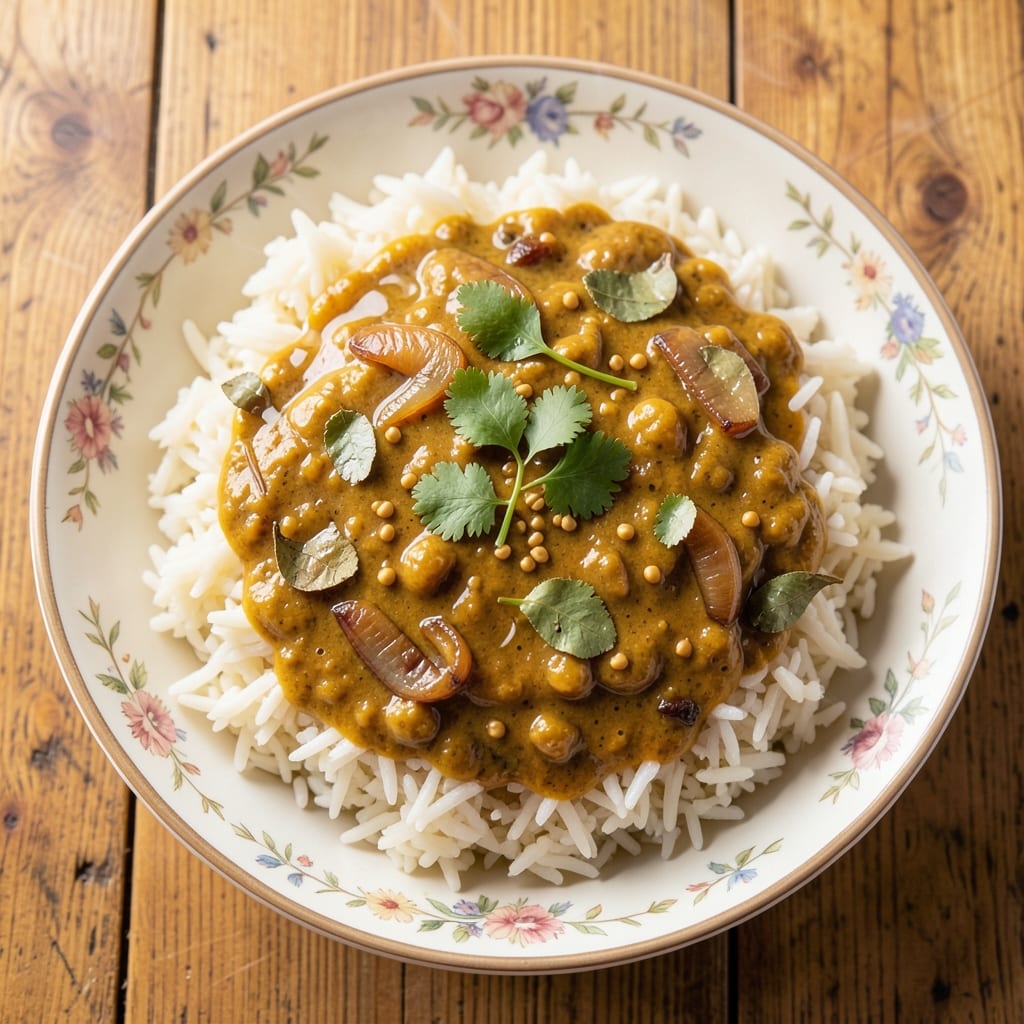 Andhra Coconut Rice Recipe: Fragrant Turmeric and Mustard Seed Magic