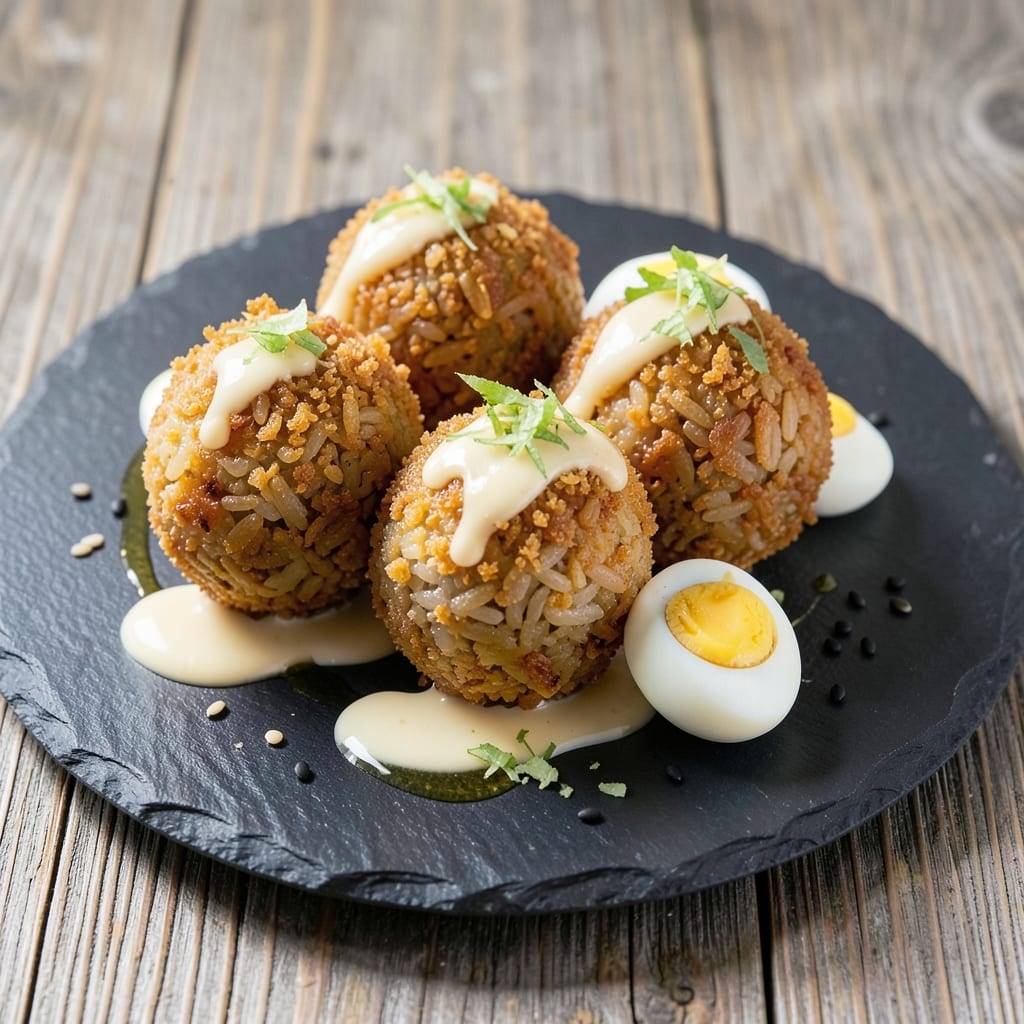 Asian Fried Rice Balls Recipe: Crispy Wrapped Bites with Umami-Packed Centers