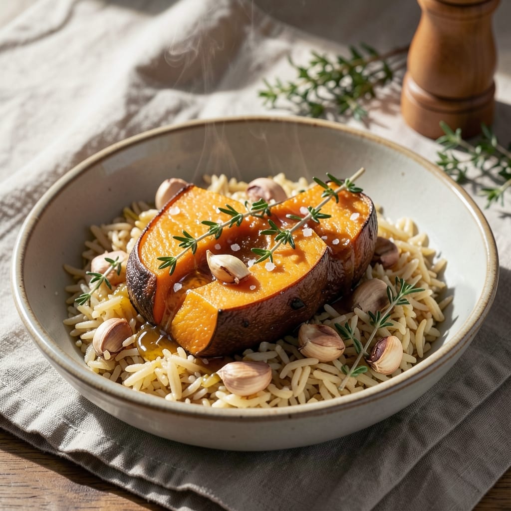 Acorn Squash and Rice Recipe: Roasted Sweetness Meets Savory Herbs