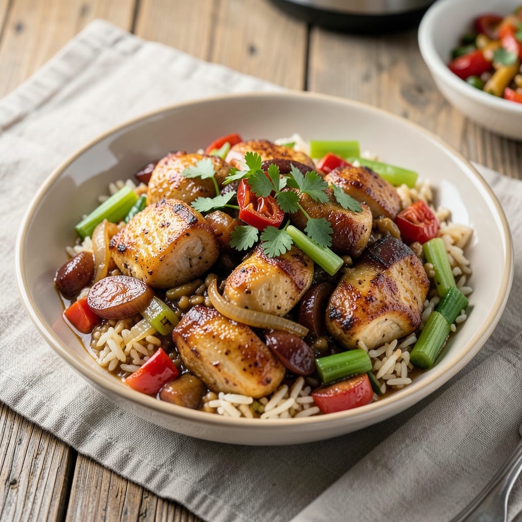 Aroma Rice Cooker Jambalaya Recipe: One-Pot Cajun Spice Harmony