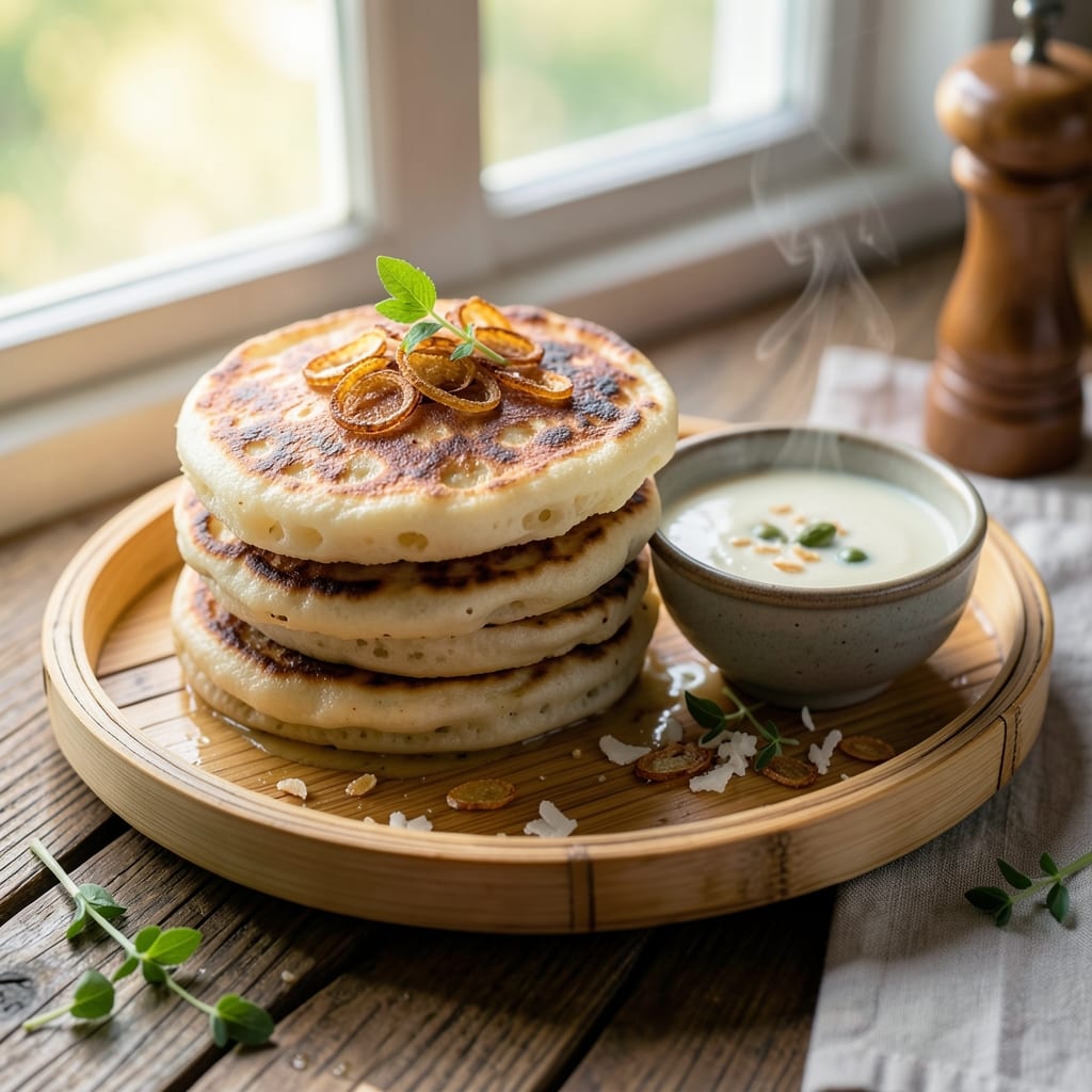 Appam Recipe Using Rice Flour: Coconut-Laced Lace Pancakes With Fragrant Steam